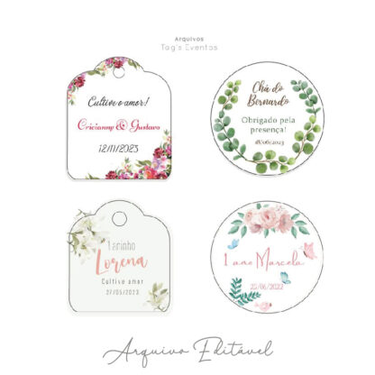 PACK 20 TAGS DIFERENTES + CONVITE CASAMENTO - Image 3