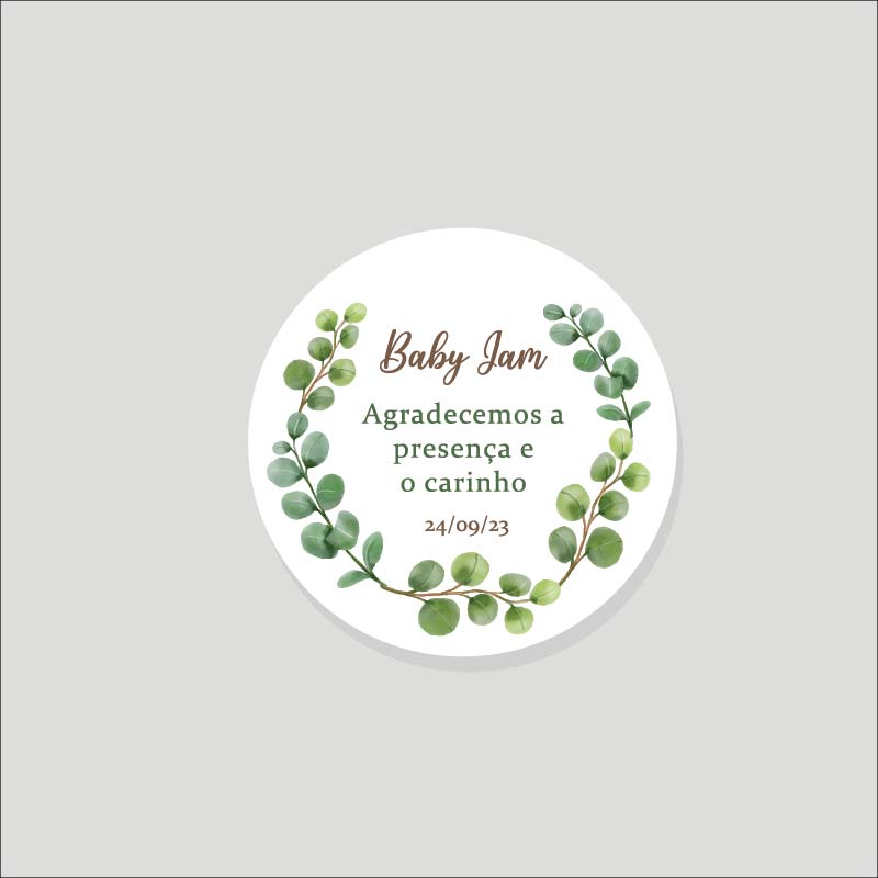 Tag Bem-Casados Casamento – Arte Digital - Eucaliptos - Imagem 2