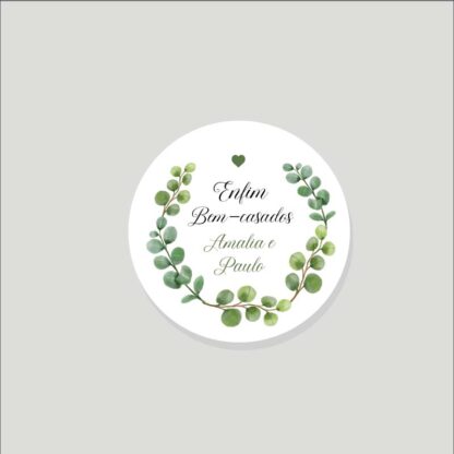 Tag Lista de Presentes Casamento – Arte Digital - Eucaliptos - Image 3