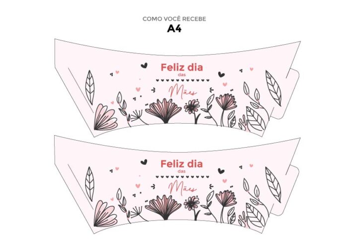 Molde para Imprimir Suculenta - DIA DAS MÃES - Imagem 2