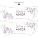 rotulo suculenta flores lilas