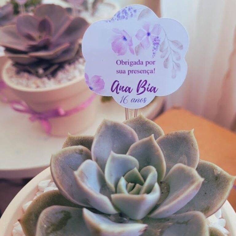 centro de mesa personalizado festa