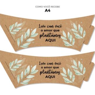 Rótulo Suculenta Molde Pronto Imprimir – Leve com você - Folhas
