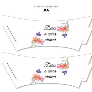 Rótulo Suculenta Molde Pronto Imprimir – Deixe o amor crescer