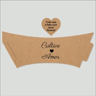 Molde Suculenta Arte para Imprimir - CULTIVE AMOR TAG